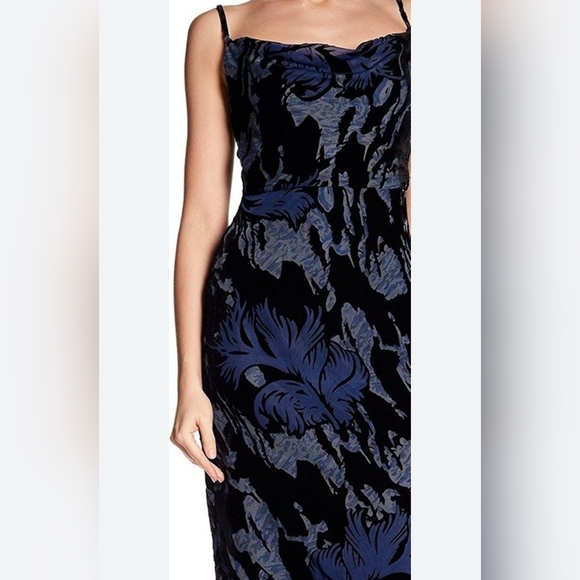 SZ6 Burnout Velvet Holiday Party Dress Laundry By Shelli Segal New Years - Picture 6 of 13